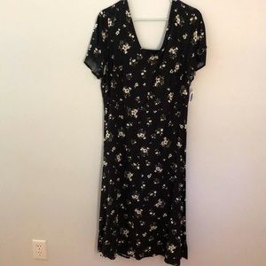 Floral Black Old Navy Dress NWT XL Summer